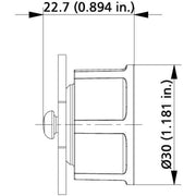 Metz Connect - Schutzkappe für Industriesteckverbinder Abdeckung V1 plug, IP67 1401018002KI kunststoff − 10 Stück