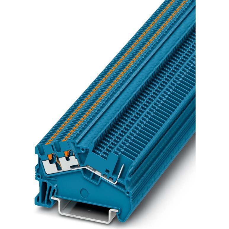 Phoenix Contact - Durchgangs-Reihenklemme Durchgangsreihenklemme PTS 1,5/S-TWIN/1P BU − 50 Stück