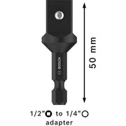 Bosch - Verlängerung für Steckschlüssel-Einsätze, Steckschlüssel, Knarren PRO Socket Adapter mit 2608551107 Stiftverbindung 1/2
