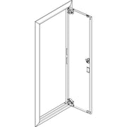ABN - Tür/Bedientableau (Schaltschrank) Blendrahmen mit Volltüre GBRU16T f.Flachvert.,1x6reih