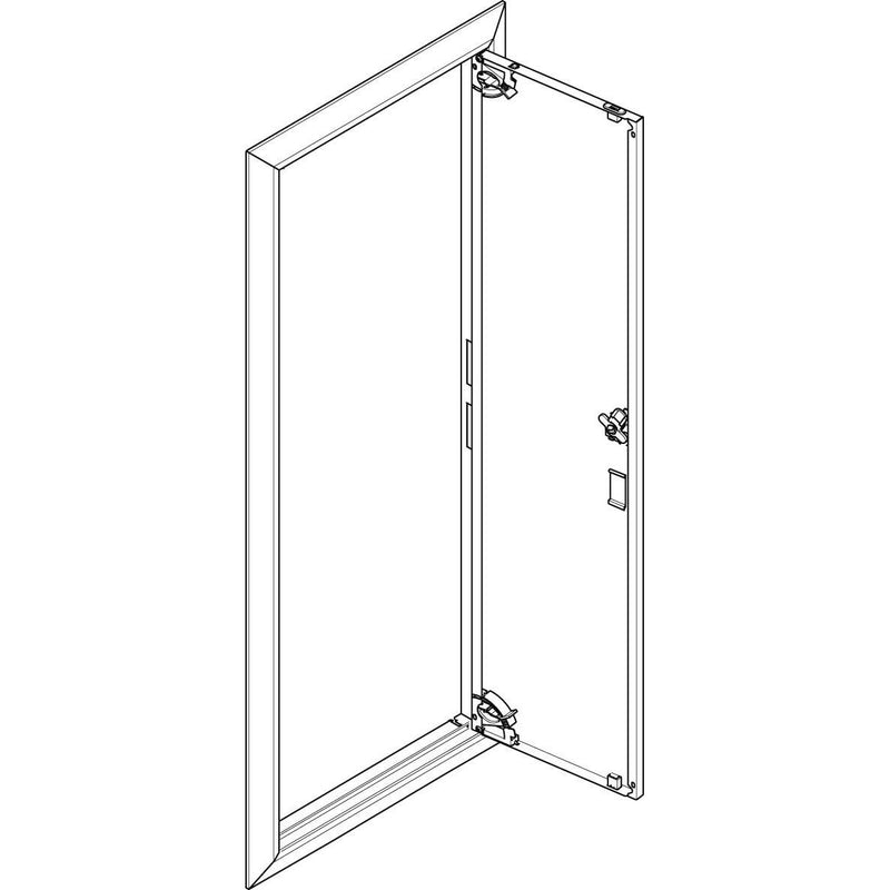 ABN - Tür/Bedientableau (Schaltschrank) Blendrahmen mit Volltüre GBRU16T f.Flachvert.,1x6reih
