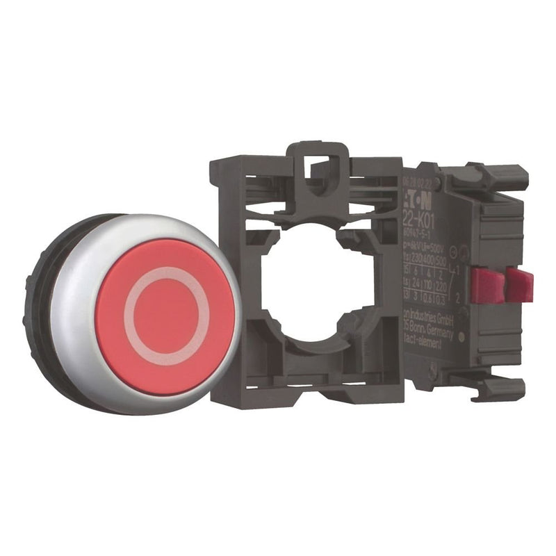Eaton - Frontelement für Drucktaster Drucktaste RMQ-Titan M22-D-R-X0-K01-BVP flach tastend rot