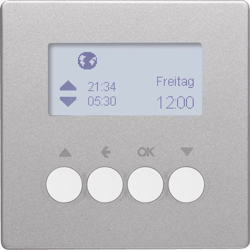 Berker - Bussystem-Zeitschaltuhr Funk-Jalousie-Schaltuhr 85745124 KNX alu/lack