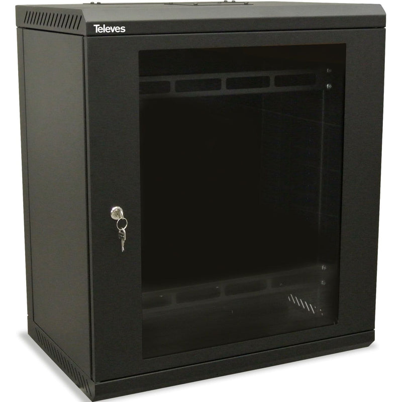 Televes - Leergehäuse 19" Netzwerkschrank MSR1913B 13HE 600x450mm dem