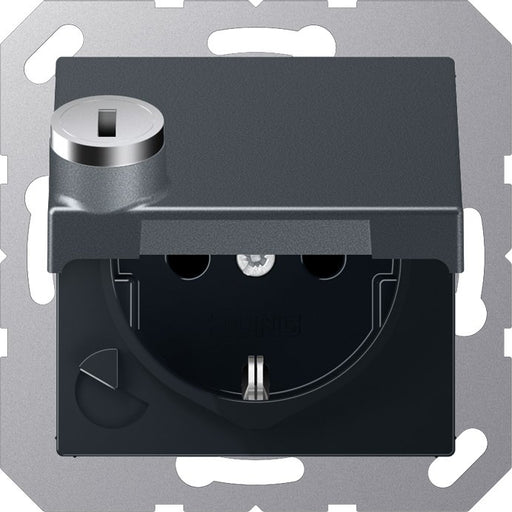 Jung - Steckdose SCHUKO-Steckdose 16A 250V A 1520 BFKLSL ANM Klappdeckel
