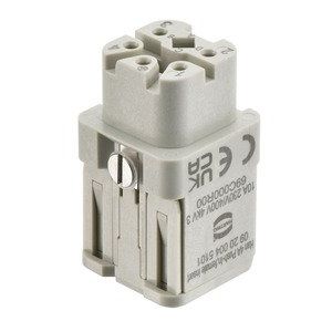 Harting - Kontakteinsatz für Rechtecksteckverbinder Einsätze, Push-In, Buchse, 09200045101 Polycarbonat (PC) − 1 Stück