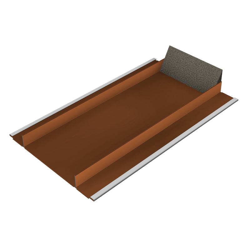 SL Rack - Photovoltaik-Dachziegel Metalldachplatte SL Alu M 11541-00 Ziegelrot RAL 8004 − 10 Stück