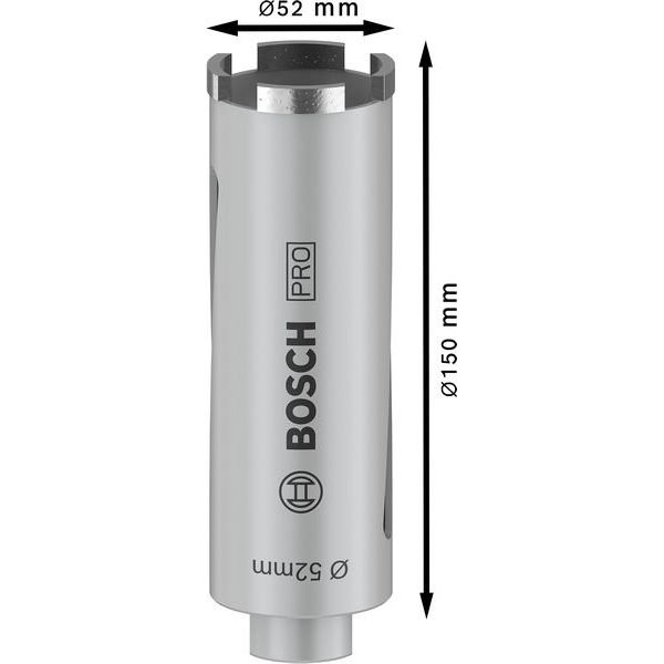 Bosch - Bohrkrone PRO Trockenbohrkrone, 52 x 2608587319 150 mm, G 1/2 Zoll