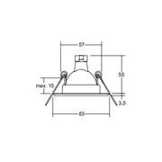 Brumberg Leuchten - Downlight/Strahler/Flutlicht NV-EB-Downlight 01-70079 50W GX5,3 gold