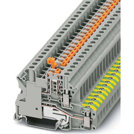 Phoenix Contact - Trenn- und Messtrenn-Reihenklemme Messer-Trennklemme UT 4-PE/MT − 50 Stück