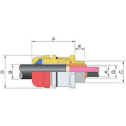 Stahl - Kabelverschraubung CMP Kabelverschraubung 109444 22 32,10 mm