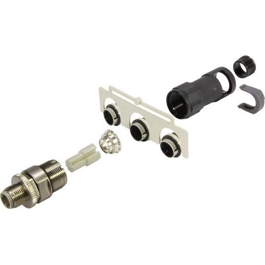Harting - Rundsteckverbinder, feldkonfektionierbar (Industriesteckverbinder) Kabelsteckverbinder 21038821411 Kabelschutzsystem