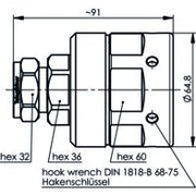 Telegärtner - Koax-Steckverbinder Kabelbuchse 100024439 G26 (1 5/8Z) IP68
