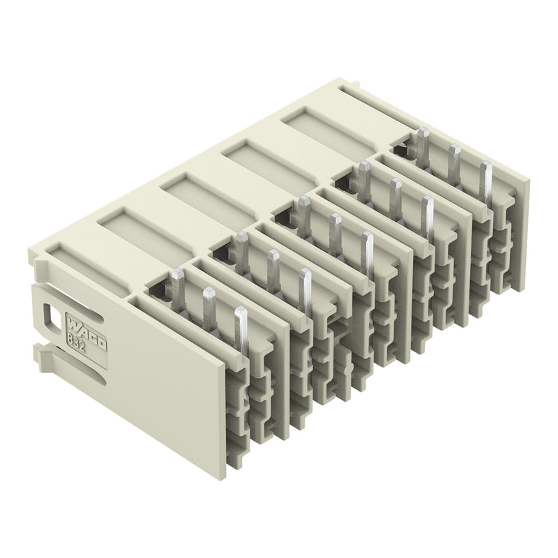 WAGO - Leiterplattensteckverbinder THT-Stiftleiste Lötstift 832-3645 1,2x1,2,abgew.,lgr − 20 Stück