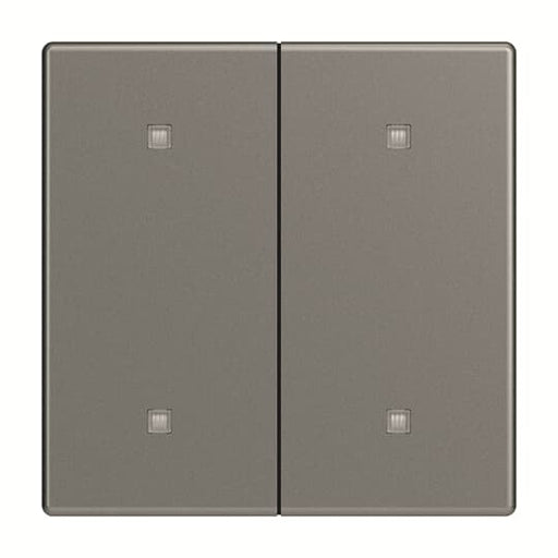 Busch-Jaeger - Abdeckung/Bedienelement für Installationsschalterprogramme Wippe 2-fach 2570-20-803 Elektroniktaster