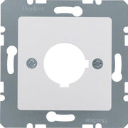 Berker - Einsatz/Abdeckung für Kommunikationstechnik Zentralplatte 14321404 22,5 mm alu matt