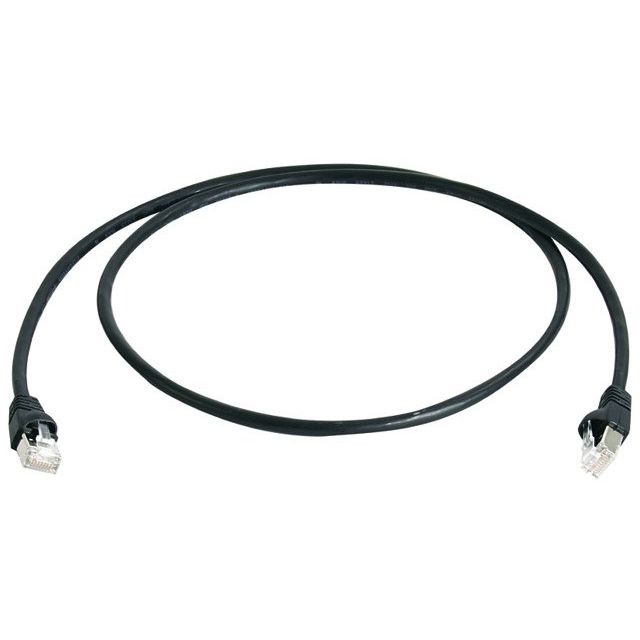 Telegärtner - Patchkabel Kupfer Patchkabel S/FTP 6A 100009137 sw 50,0m
