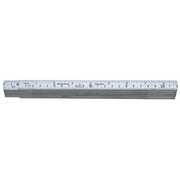 Hultafors - Gliedermaßstab Aluminiumgliedermasstab A61-2-10 -mm/Zoll- 2m − 5 Stück