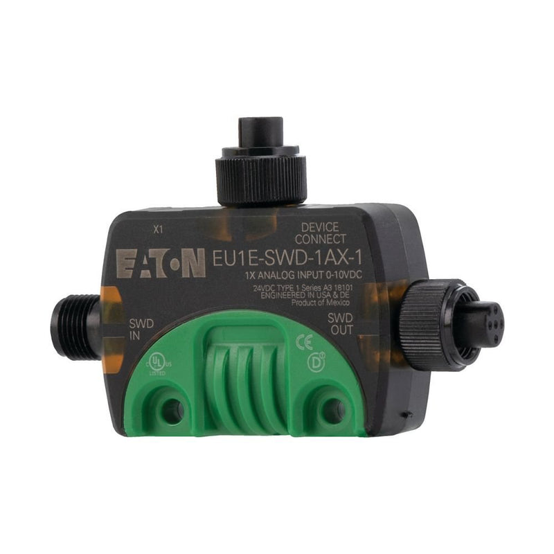 Eaton - Feldbus, Dez. Peripherie - Analoges Ein-/Ausgangs-Modul SWD T-Connector Analogmo- EU1E-SWD-1AX-1 dul 0-10V IP69K