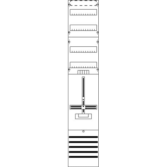 Striebel&John - Zählerfeld DF19C1V 9RE 1Z+2RE vorverdr. − 1 Stück