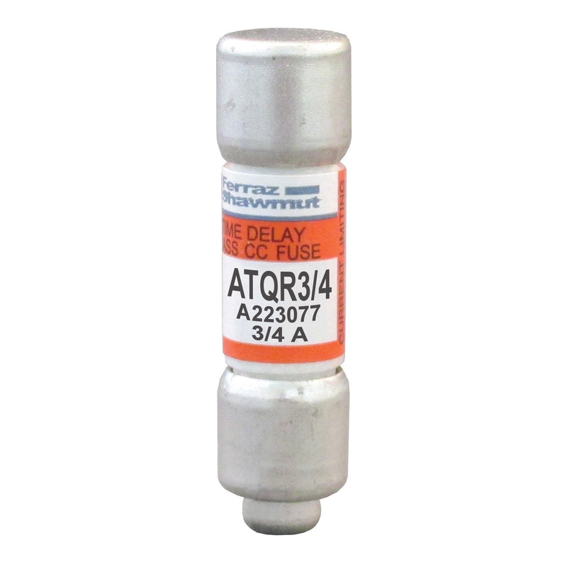 Mersen - Zylindrische Sicherung Sicherungseinsatz Class CC ATQR3/4 T ATQR 10x38 0,75A − 10 Stück