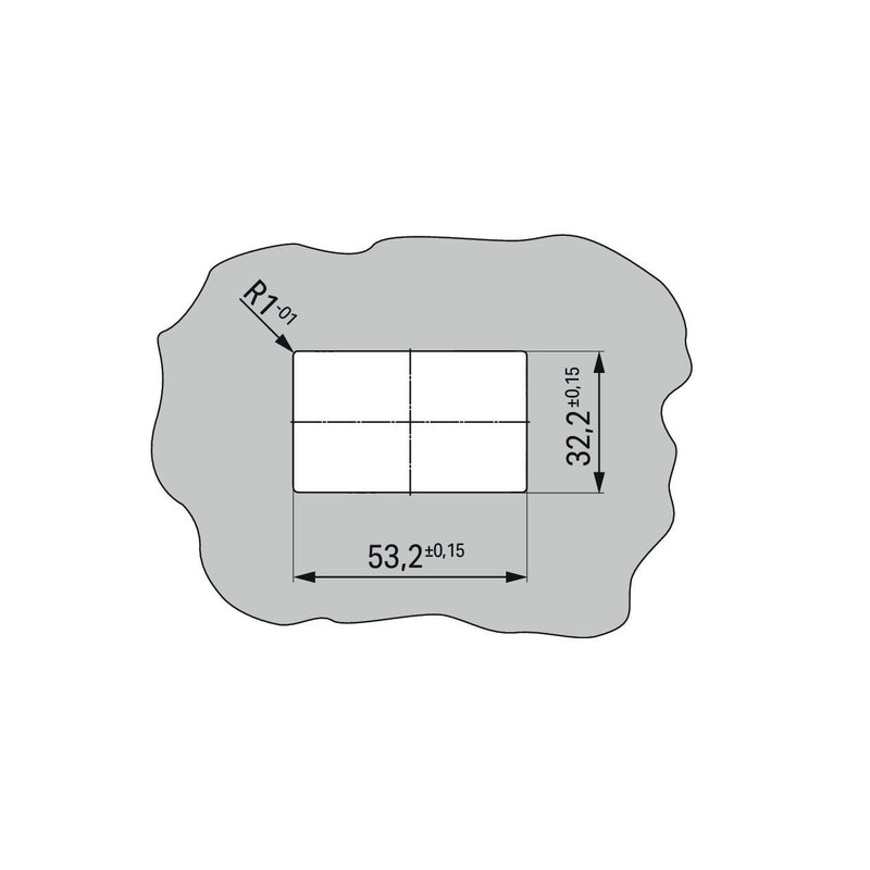 WAGO GmbH & Co. KG - Durchführungsklemme Durchführungsklemme 828-264/313-000 Hebel, 3mm, gr − 20 Stück