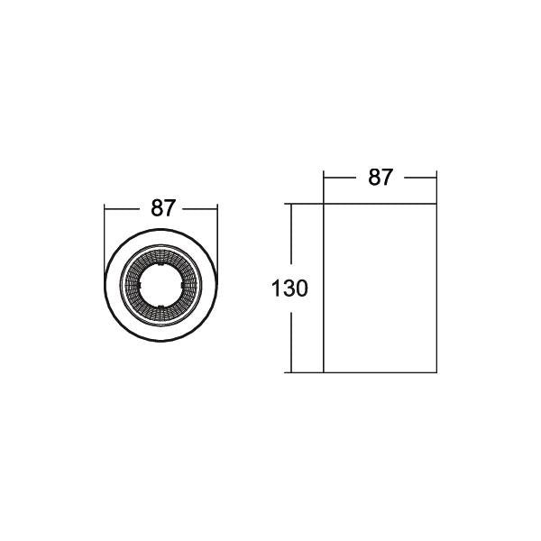 Brumberg Leuchten - Decken-/Wandleuchte LED-Anbaudownlight 43611175DA 3500K