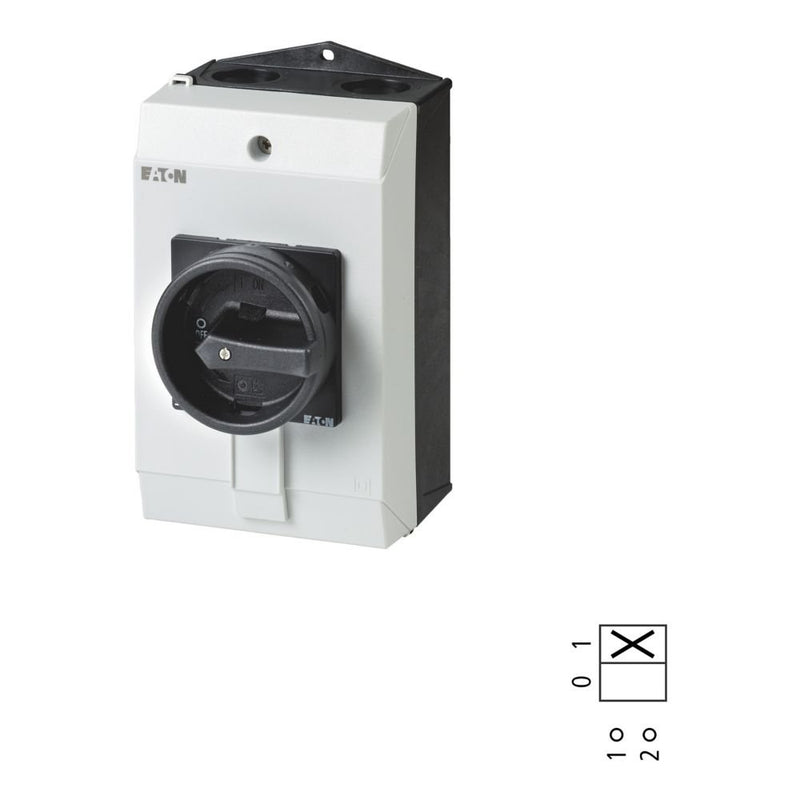 Eaton - Lasttrennschalter Hauptschalter 1polig 32A T3-1-8200/I2/SVB-SW Aufbau Halt-Funktion