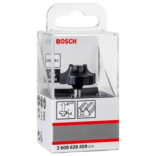 Bosch - Fräser PRO Abrundfräser, R 2608628459 6,3, Schaft 6 mm