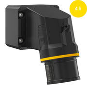 Walther Werke - CEE-Gerätestecker (IEC 60309) CEE NEO Phasenwender FW714504PH 16A 5P 4h IP54 − 10 Stück