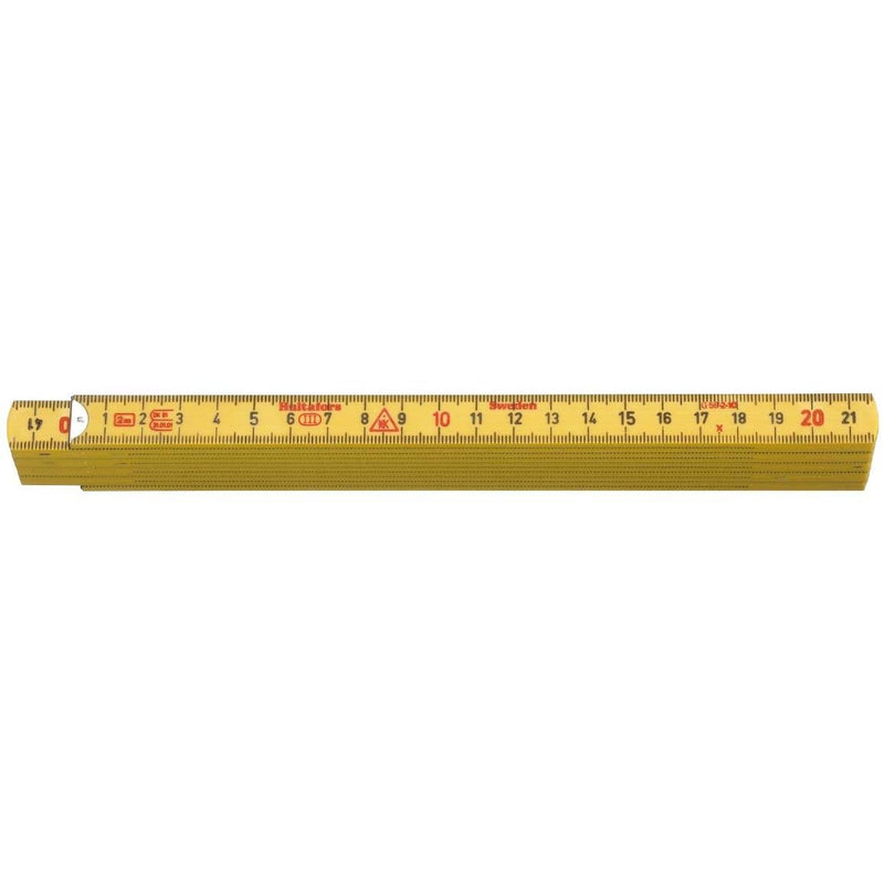 Hultafors - Gliedermaßstab Glasfasergliedermassstab GE59-2-10 GU -mm- Metallenden − 10 Stück