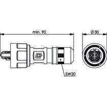Telegärtner - LWL-Steckverbinder STX V1 2SC Steckerset 100007612 MM