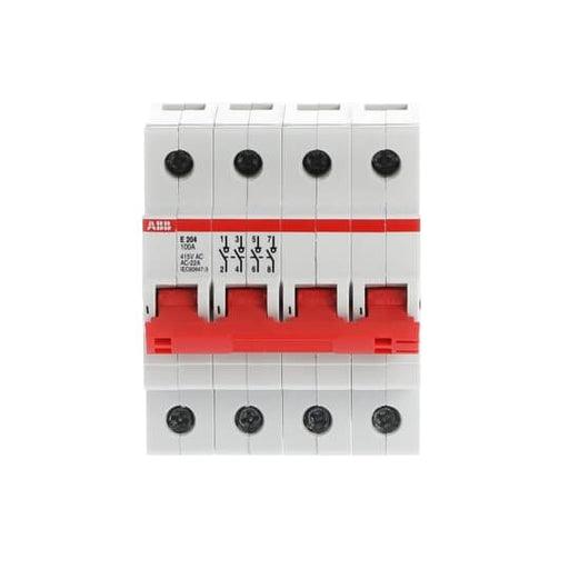 ABB Stotz S&J - Schalter für Reiheneinbau Einbauschalter E204/100R 400V,100A,4S