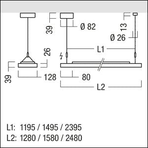 Zumtobel Group - Decken - /Wandleuchte LED - Pendelleuchte CLEVO ID #42190662