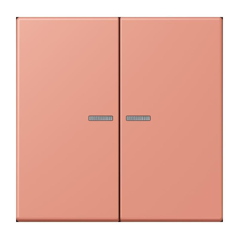 Jung - Bedienelement intelligent Taster 2fach BT LC 17102 233 locre rouge moyen