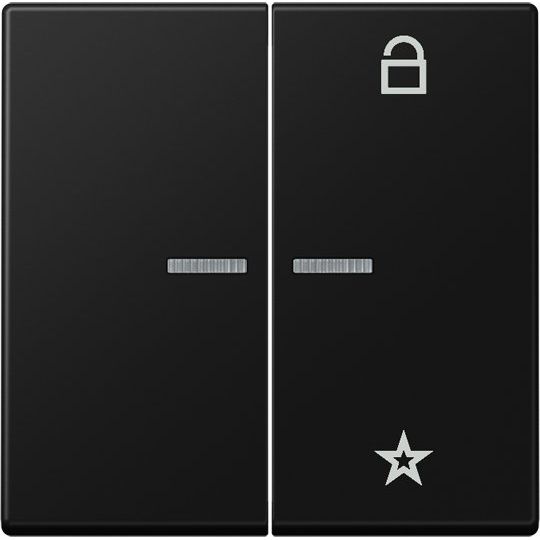 Jung - Bedienelement intelligent eNet Funk-Steuertaste FM A 1701 BF SWM graphitschwarz matt − 1 Stück
