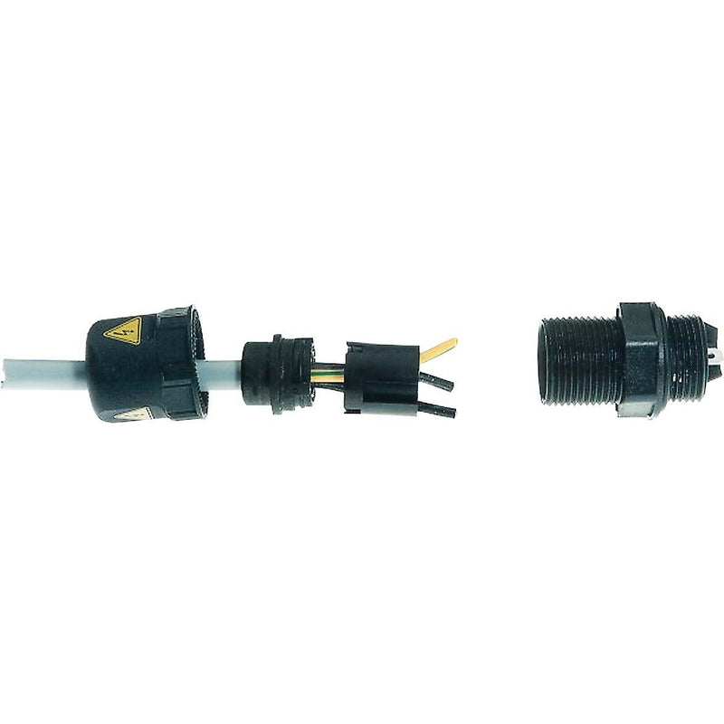Harting - Durchführungsklemme Wanddurchführung 21011301013 3pol.,FSA,RAL9005 − 10 Stück