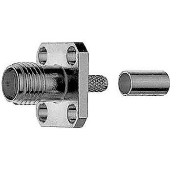 Telegärtner - Koax-Steckverbinder SMA-Einbaubuchse 100024721 mit Flansch − 5 Stück