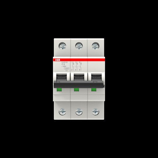 ABB Stotz S&J - Leitungsschutzschalter Sicherungsautomat S203M-C8 10kA 8A C 3p
