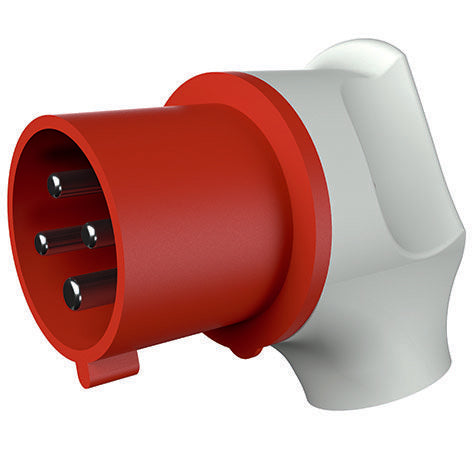 Mennekes - CEE-Stecker (IEC 60309) Winkelstecker 3987 32A,4p,6h,400V,IP44