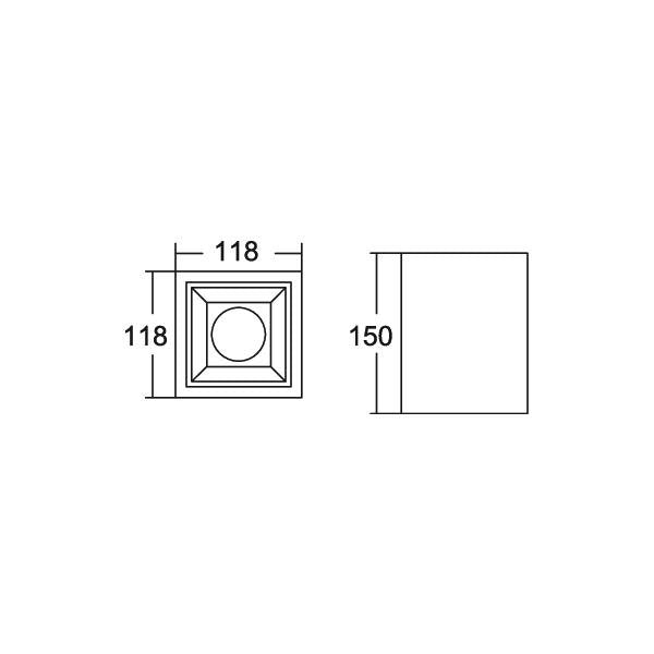 Brumberg Leuchten - Decken-/Wandleuchte LED-Anbaudownlight 43642174 4000K