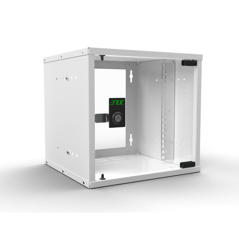 Enoc - Netzwerkgehäuse 10" Schrank W10 6-3-V 6HE, RAL 9003 ws