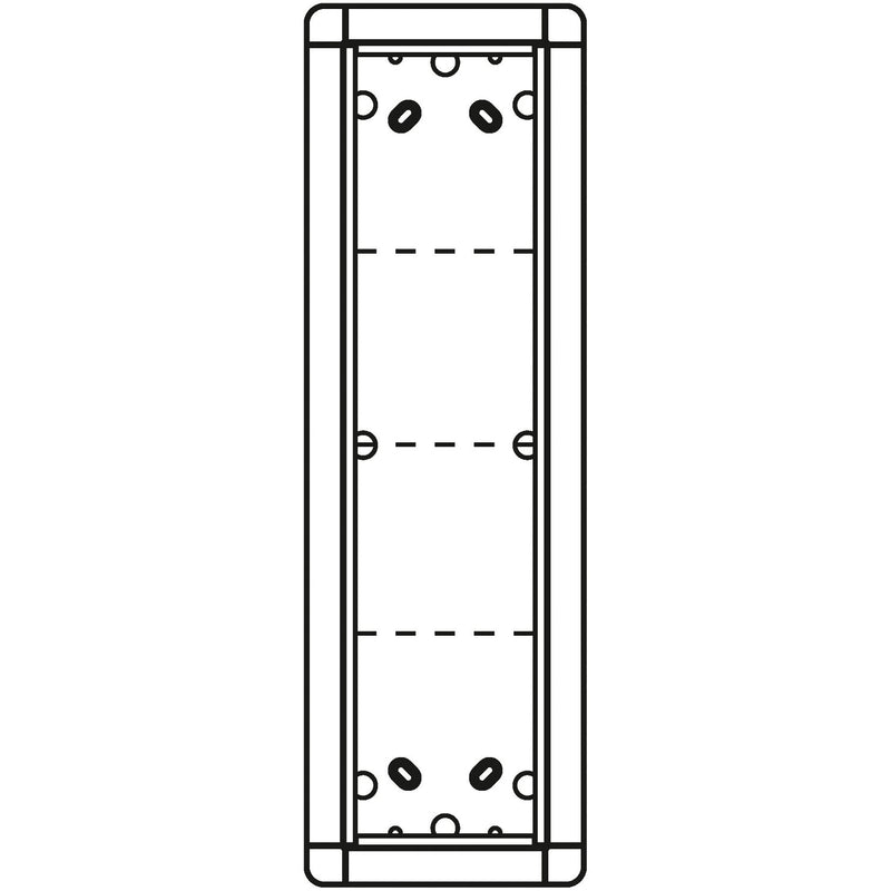 Ritto - Montageelement für Türstation Portier AP-Rahmen si 1883420 4-fach, 133x423mm