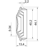 OBO Bettermann - Kabeleinsteckstutzen Einsteckdichtung EDK 40 OR f. Kabel für FireBoX − 10 Stück