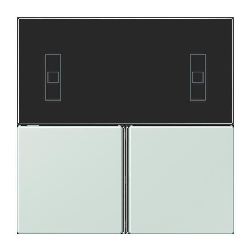 Jung - Abdeckung/Bedienelement für Installationsschalterprogramme Tastensatz 3fach LC 4093 TSA 215 ceruleen pale