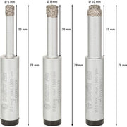 Bosch - Bohrkronenset PRO Ceramic dry 2608587145 Bohrer-Set 6 x 33 8