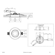 EVN Lichttechnik - Downlight/Strahler/Flutlicht LED-Deckenleuchte E44061602 schwenkbar