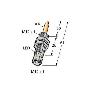 Turck - Magnetischer Näherungsschalter Magnetfeldsensor NIMFE-EM1 #1600621  − 1 Stück