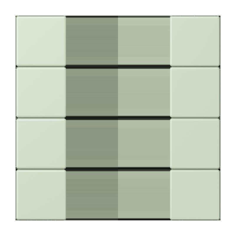 Jung - Abdeckung/Bedienelement für Installationsschalterprogramme Tastensatz 4fach LC 504 TSA 218 vert anglais pale