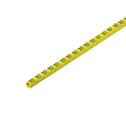 Weidmüller - Kabelmarkierungssystem Leitermarkierer CLI C1-6 GE/SW 10 CD 6x4,2mm,weich,gelb − 250 Stück
